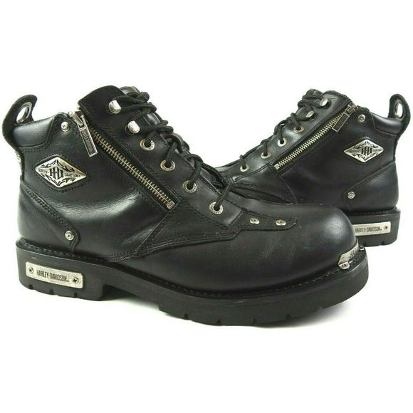 Harley-Davidson Other - Harley-Davidson Havoc Black Leather Biker Boots